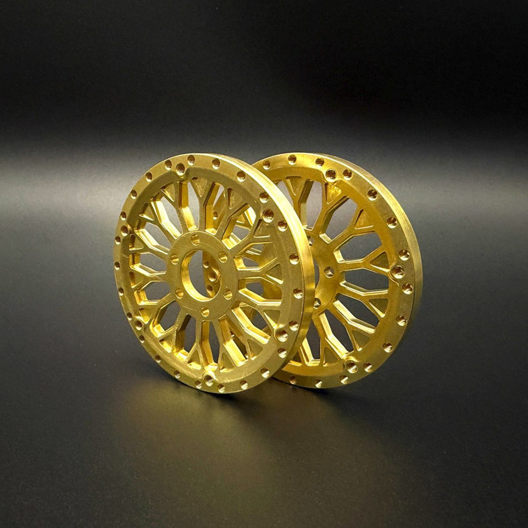 Reef's RC - Brass 2.2 "Shield" Wheel Face (2) - REEFS238