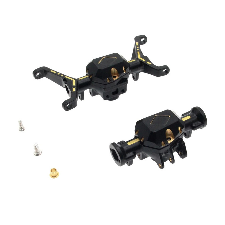 Power Hobby - Brass Front & Rear Portal Axle Housings Set for Redcat - 7503