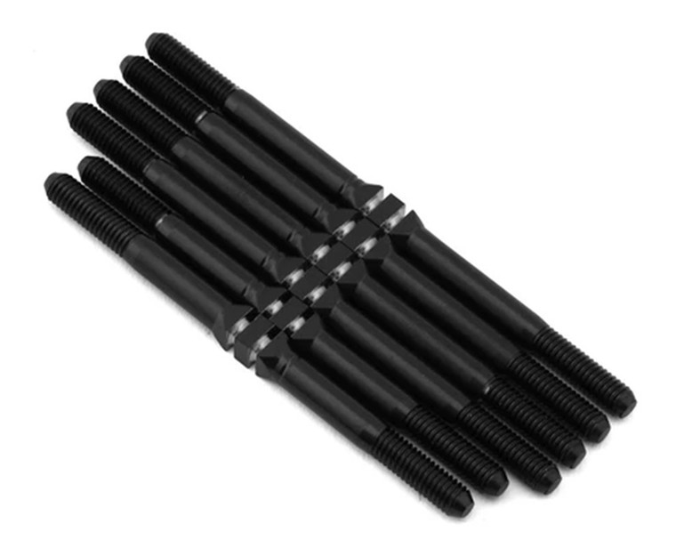 Whitz Racing Products - Team Associated SC6.4 HyperMax Ti Turnbuckles (Black) - -AESC64-HM2