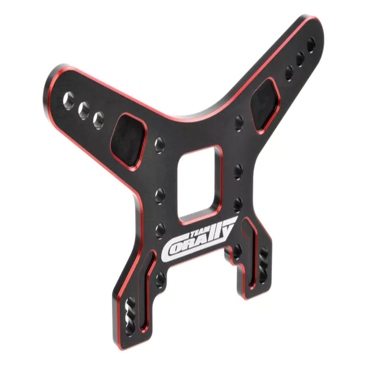 Corally - Shock Tower - Rear - 4mm - Aluminum 7075 - Hard Anodized - 00140-168