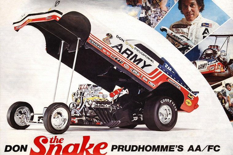Atlantis Models - The Snake'1974 Army Funny Car 1:16 - 1496