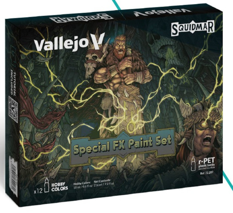 Vallejo Acrylic Paints - Squidmar Mini Special Effects Set of 12 - 72207