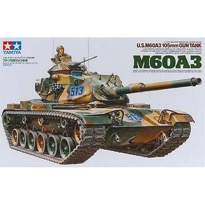 Tamiya Paint - Hobby Kits - Us M-60A3 105mm Gun Tank 1:35 - 35140