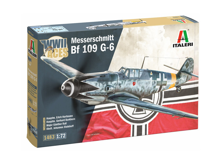 Italeri Model Kits - Bf-109G-2/G-6 Aces 1:72 - 1483
