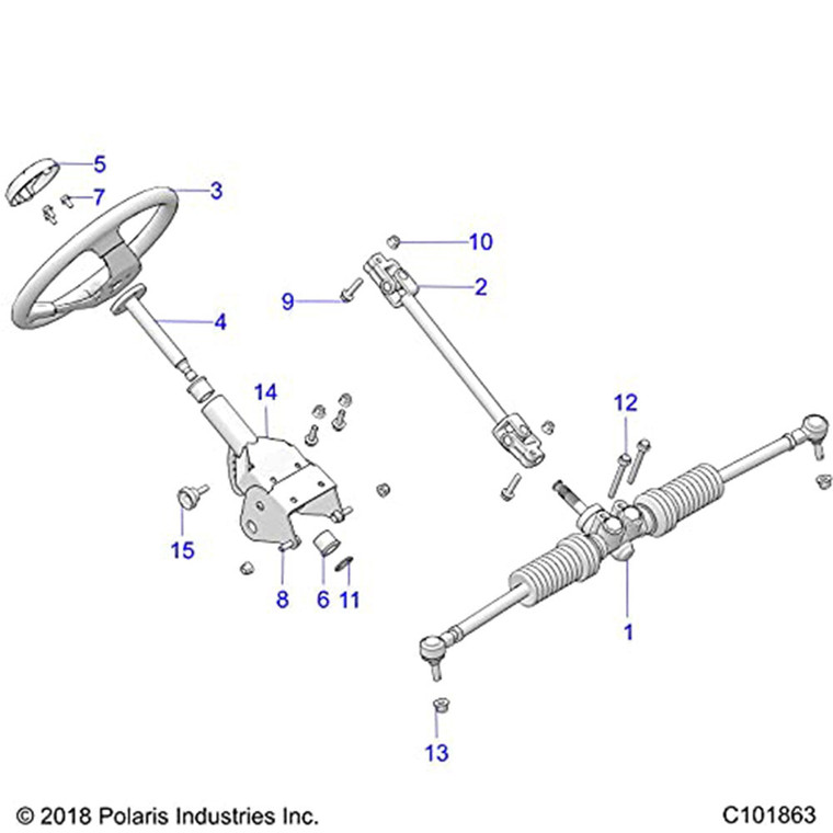 Polaris 1022669 ASM-STEERING SECTOR