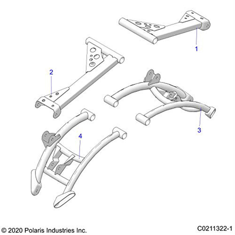 Polaris 1023459-067 Black Rear Lefthand LCA Seal Weldment Sportsman 850 1000 XP