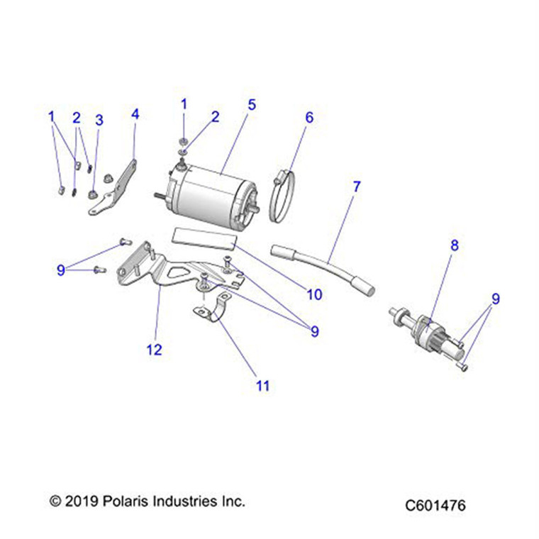 Polaris 1024505 Upper Control Arm Upper Tube Bracket Switchback RMK XCR 800 850
