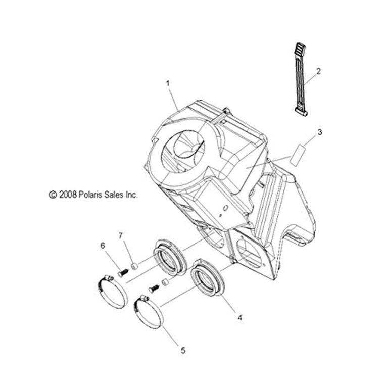 Polaris 1204163 Tour Air Silencer Touring LXT LX IQ FST 600 2010-2015