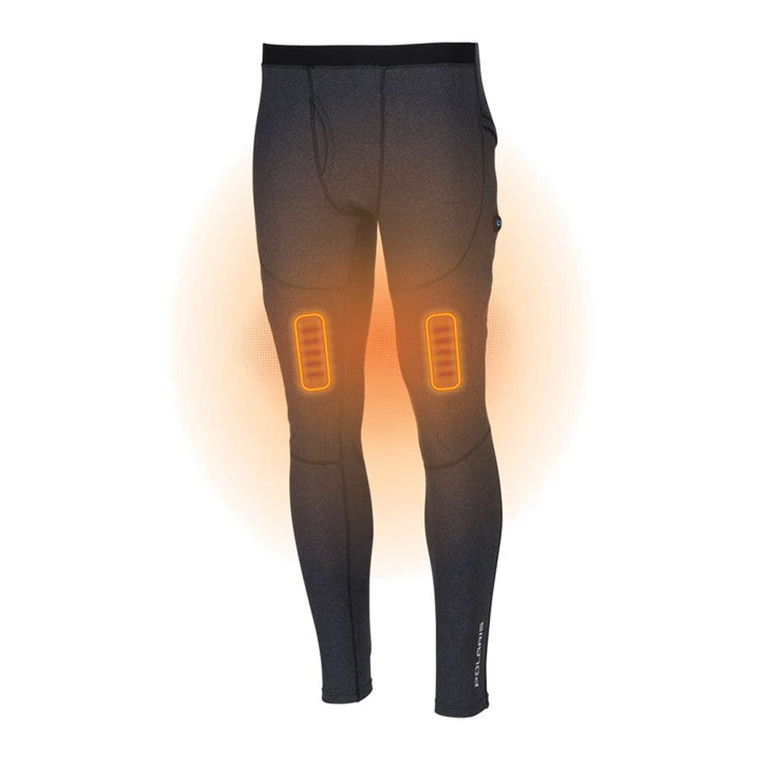 Polaris Heated Base Layer Snowmobile Bottoms Pants Black
