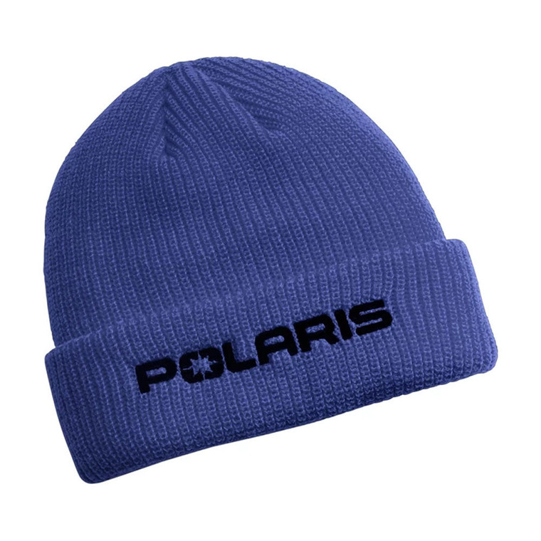 Polaris 2833114 Mens Core Beanie Two-Layer Ribbed Warm Winter Polyester Hat Blue - One
