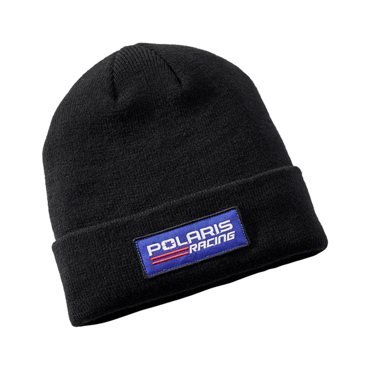 Polaris 2864700 Racing Beanie Warm Comfortable Cozy Acrylic Winter Hat Black - One Size