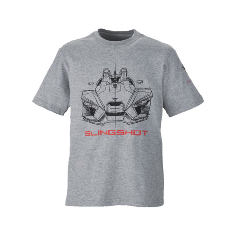 Youth Slingshot Attitude Short Sleeve T-Shirt Gray