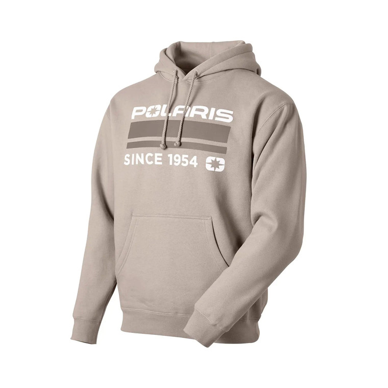 Polaris Mens Block '54 Hoodie Soft Comfortable Fit Warm Cotton Blend Sand