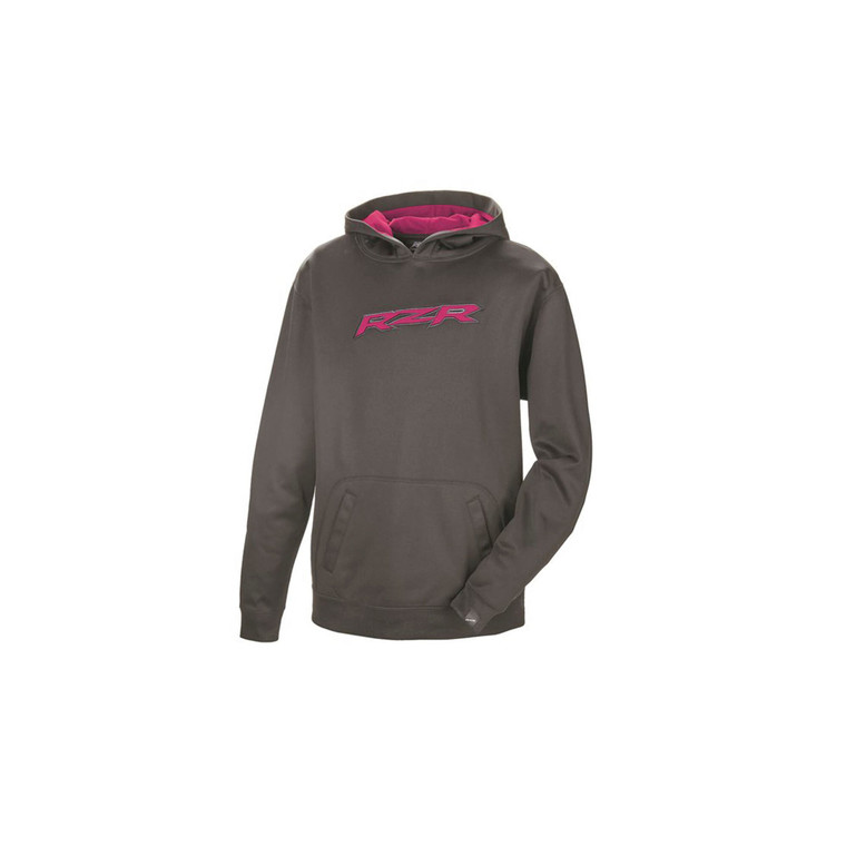 Polaris RZR Vapor Pullover Hoodie Sweater Gray/Pink