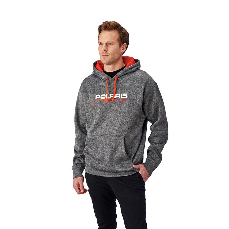 Polaris Racing Pullover Hoodie Sweater Gray