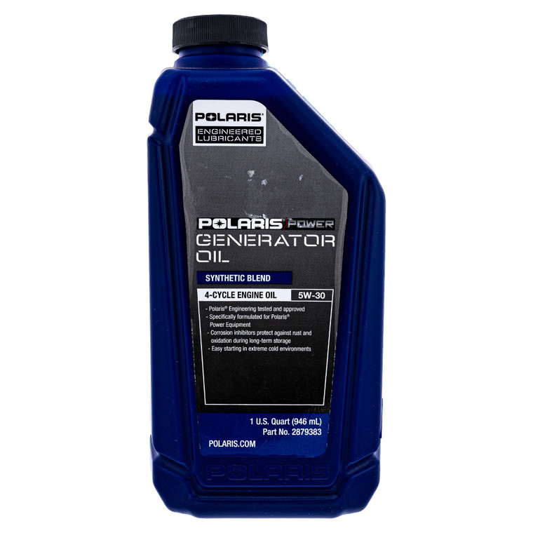 Polaris 2879383 Genuine OEM 1 Quart Power Generator Oil Synthetic Blend SAE 5W-30 4-Cycle