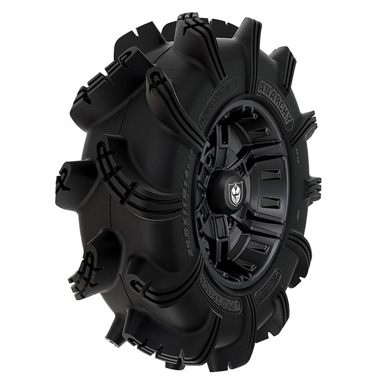 Polaris 2881342 Pro Armor Matte Black Buckle & Anarchy 29.5R14 Wheel Tire Set of 4 OEM
