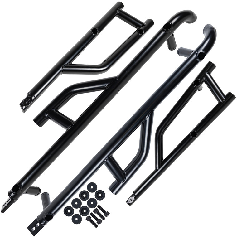 Polaris 2881992 4-Seat Extreme Kick-Out Black Steel Rock Sliders 4 General 1000