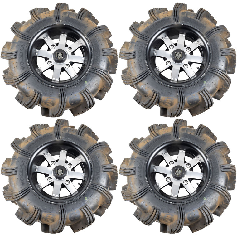 Polaris 2882402 14" Accent Amplify 29.5" Anarchy 4 Wheel Tire Combo Set Fits All RZR XP