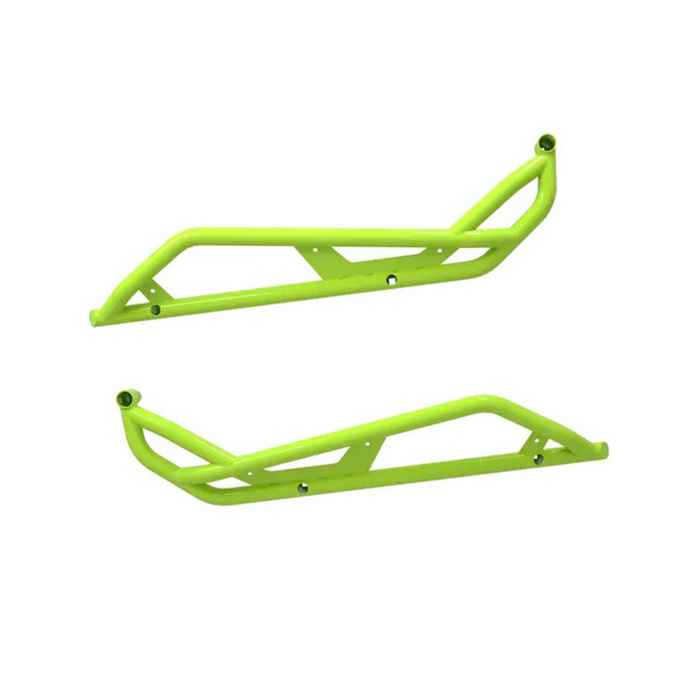 Polaris 2890396-801 Neon Lime HD Extreme Kick-Out Rock Sliders 2-Seat RZR 2