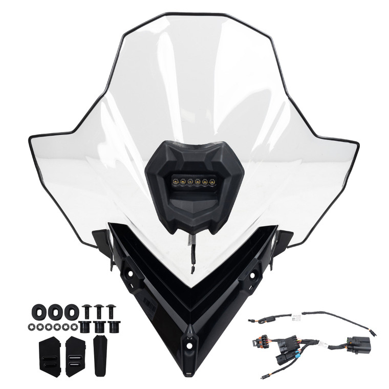 Polaris 2890642 Extra Tall Windshield with Integrated Center Light Indy RMK Switchback