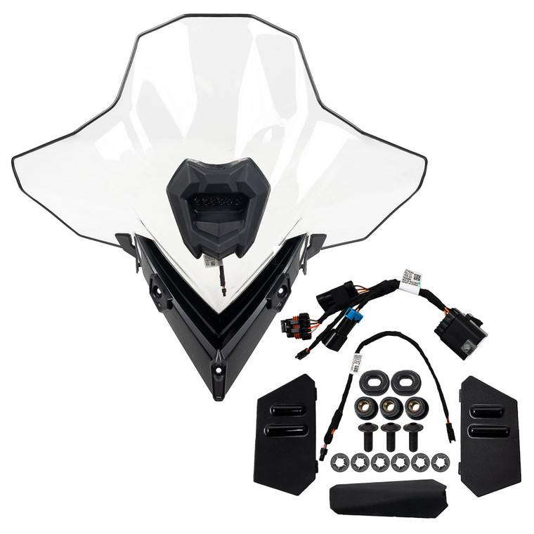 Polaris 2890643 Full Windshield With Integrated Center Auxiliary Light Indy RMK