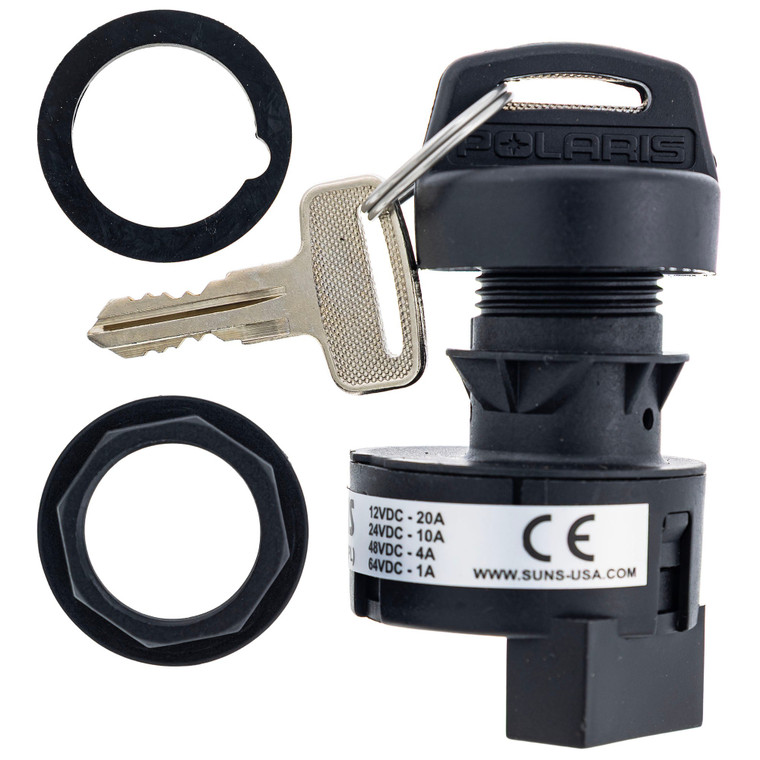 Polaris 4081559 Key Switch 4 Position Mt Slv