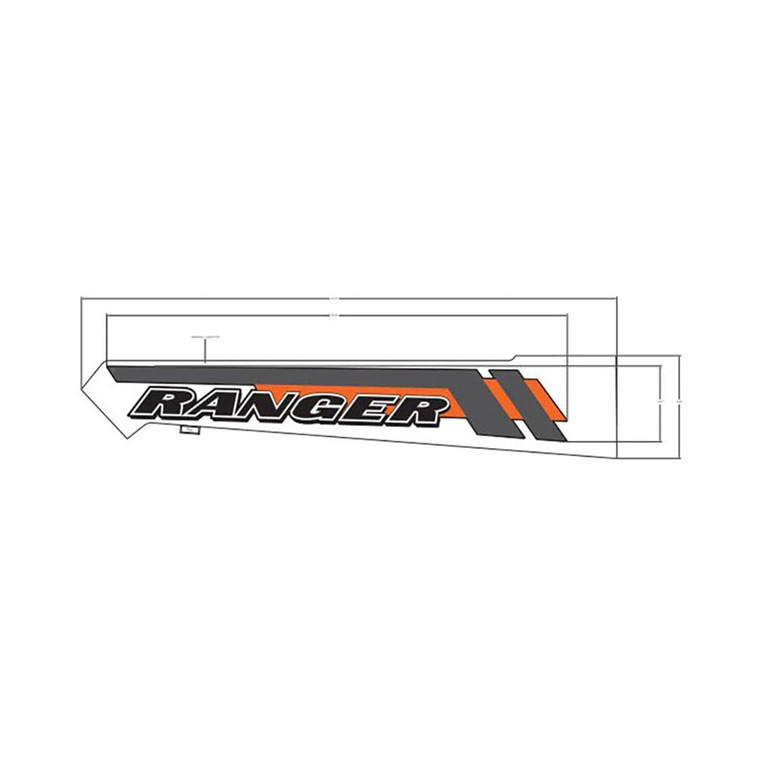 Polaris 7191531 Right Hand Ranger Side Box Decal Ranger 1000 XP Crew 2020-2021