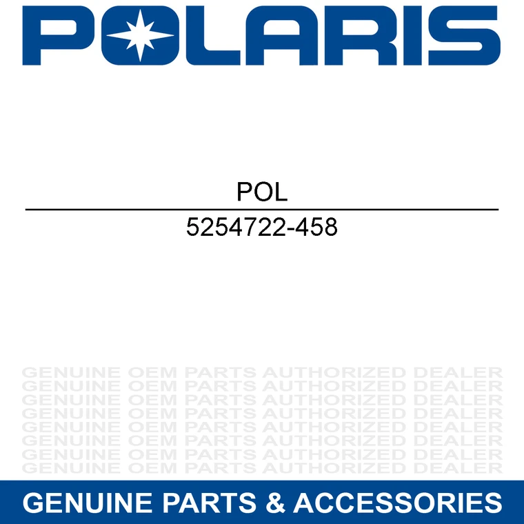 Polaris 5254722-458 PLATE-MANUFACTURER M.BLK Sportsman 570