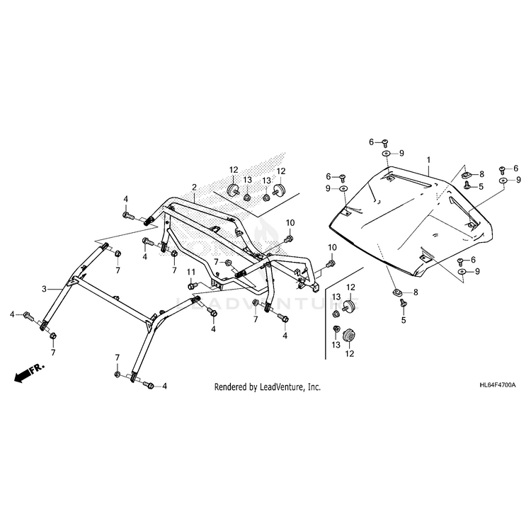 Honda - Screw, Pan (8X20) - 90121-HL6-A00