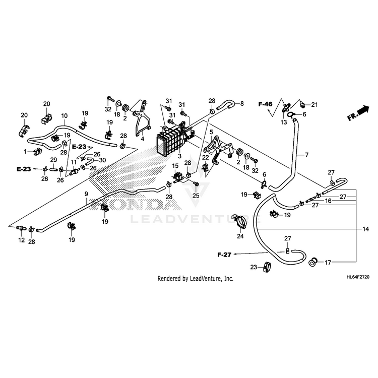 Honda - Joint, Straight (7.5) - 17421-HL6-A00