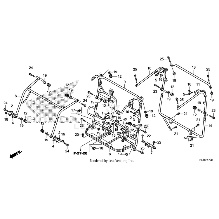 Honda - Bolt, Socket (6X10) - 90106-HL1-A00
