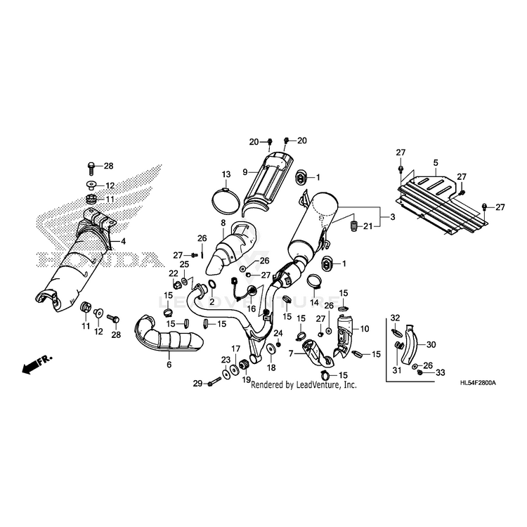 Honda - Washer, Plain (10Mm) - 90502-HL3-A00