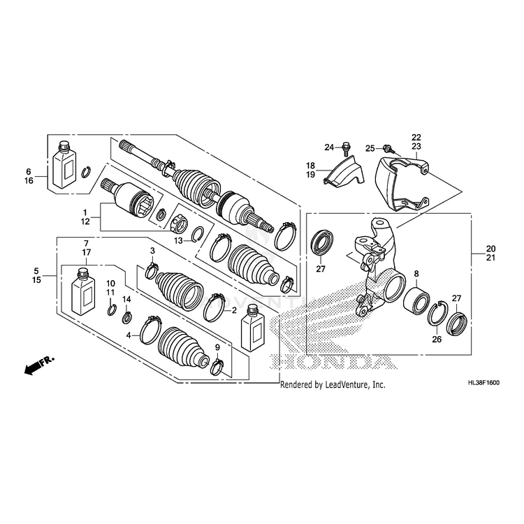 Honda - Set-Ring (24X1.6) - 44319-SC2-003