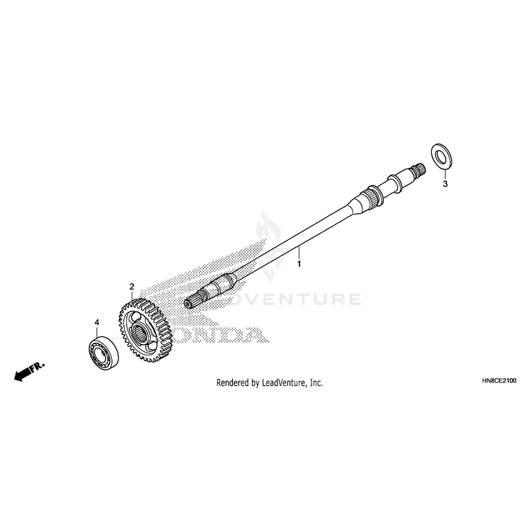 Honda - Washer, Thrust (25X46X2) - 90459-HN8-B40
