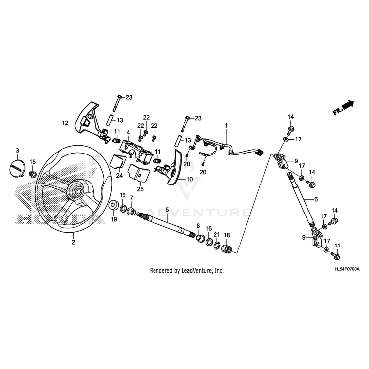 Honda - Rubber, Right Dust Seal - 78562-HL5-A00