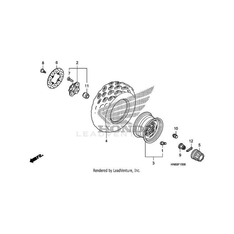 Honda - Bolt, Front Disk (8X24) (Saga) - 90105-KL8-741