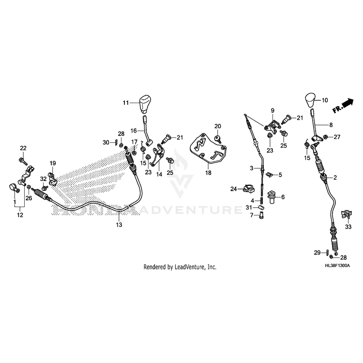 Honda - Bracket, Holder - 54343-HL1-A00