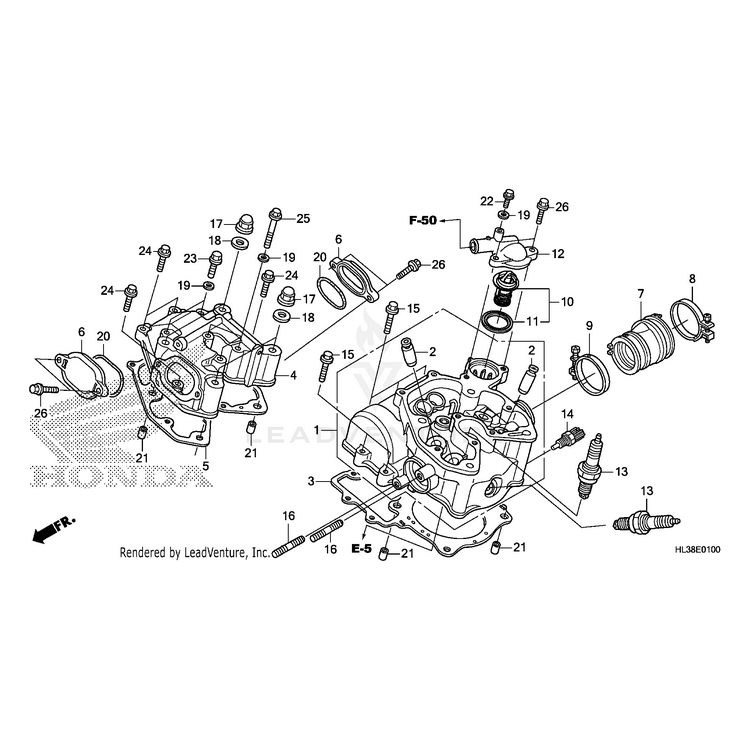 Honda - O-Ring (57X2.5) - 91308-500-000