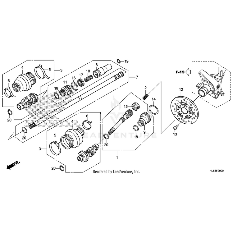 Honda - Boot B, Propeller - 40420-HM7-A00
