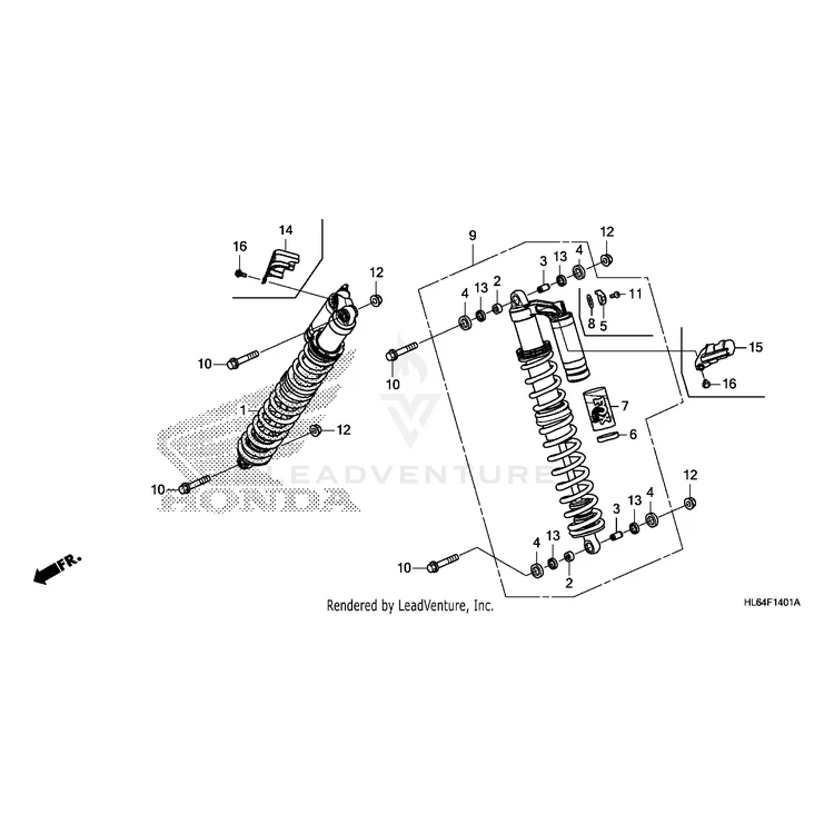 Honda - Decal, Band (Type1) - 51427-HL6-A01ZA