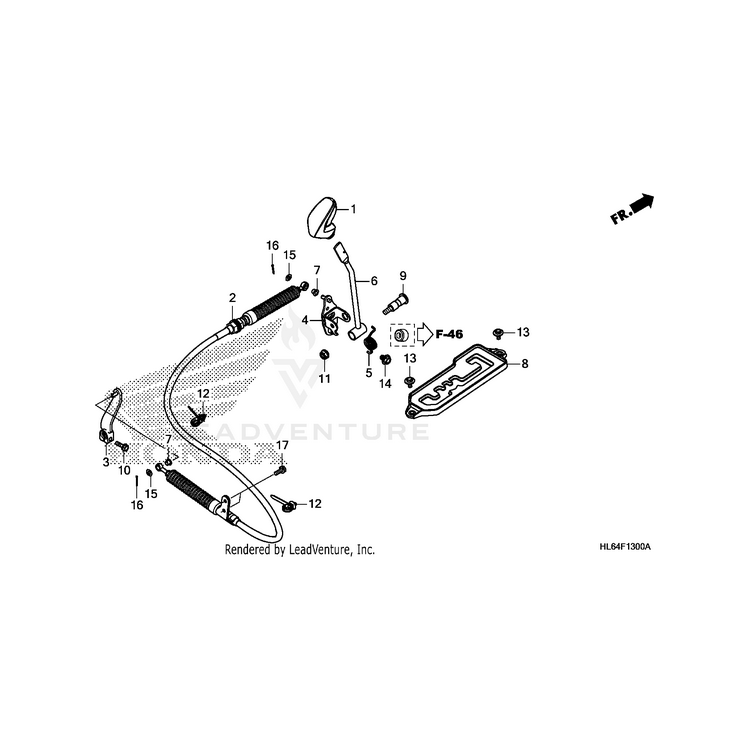 Honda - Arm, Shift Change - 54312-HL6-A00