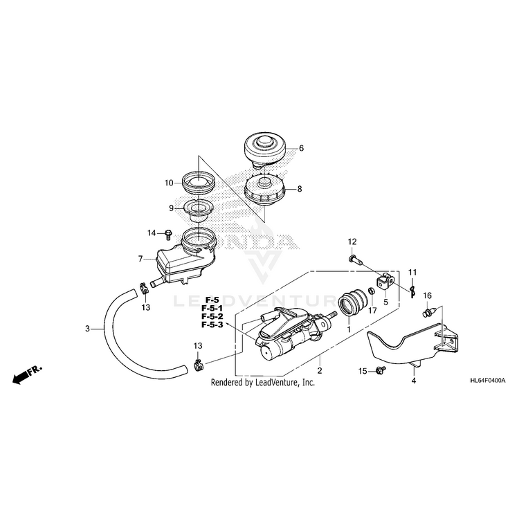 Honda - Hose, Reserve Tank - 45512-HL6-A01