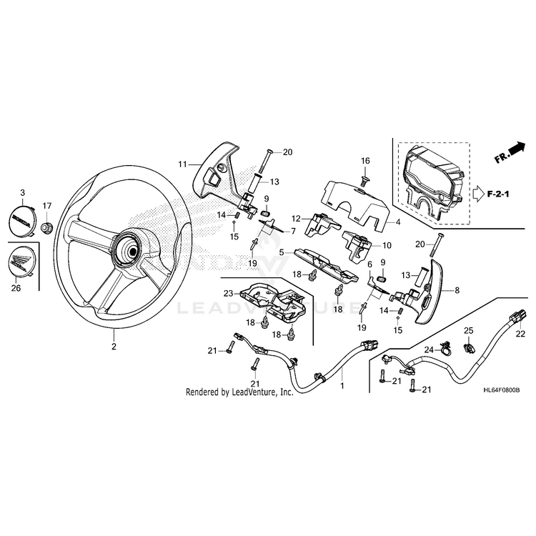 Honda - Switch Assembly, Shift Change - 35440-HL6-A01