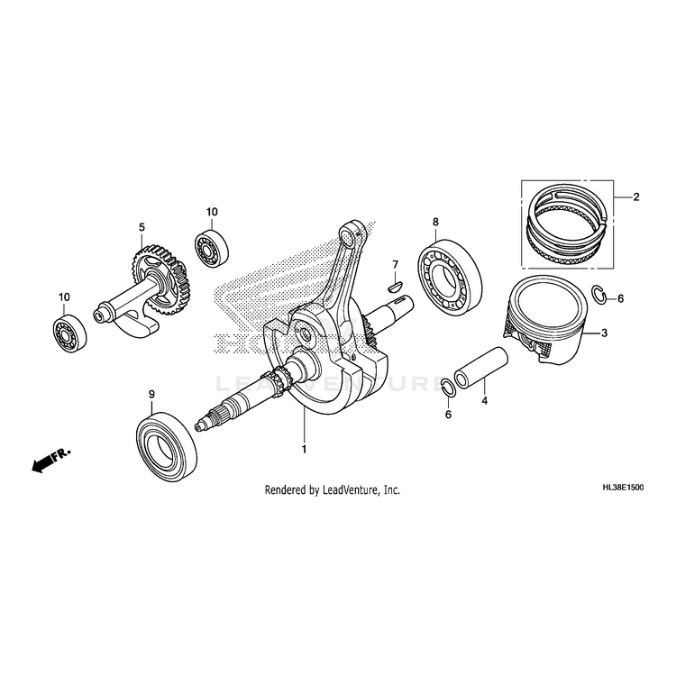 Honda - Bearing, Roller - 91001-MBN-671
