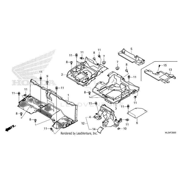 Honda - Protector, Seat Heat (Lower) - 71135-HL5-A00