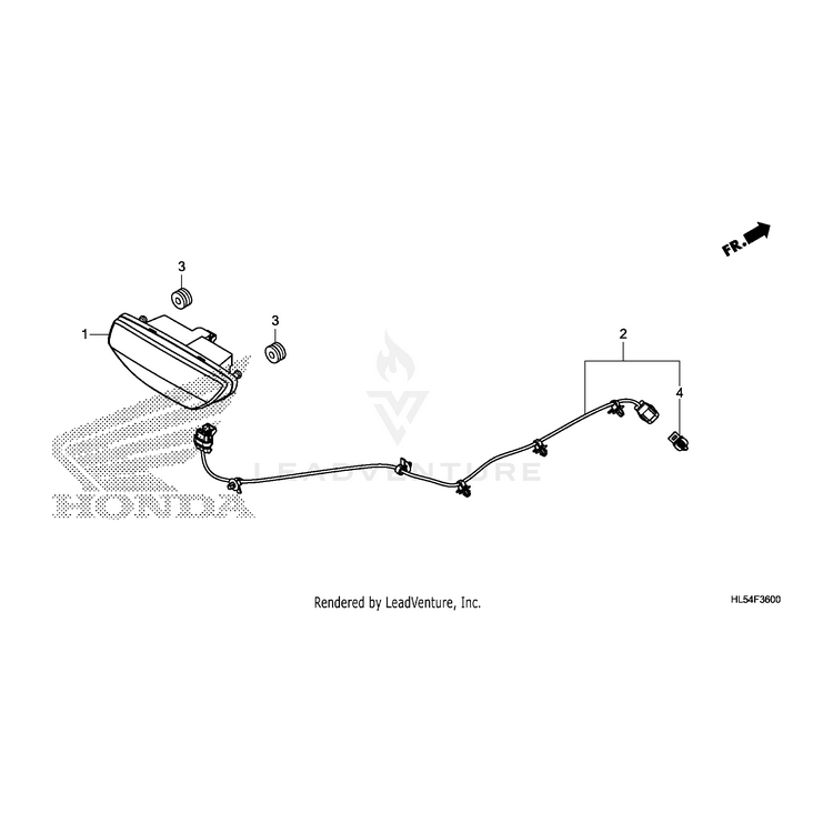 Honda - Taillight Assembly, & Stop - 33700-HN1-A71