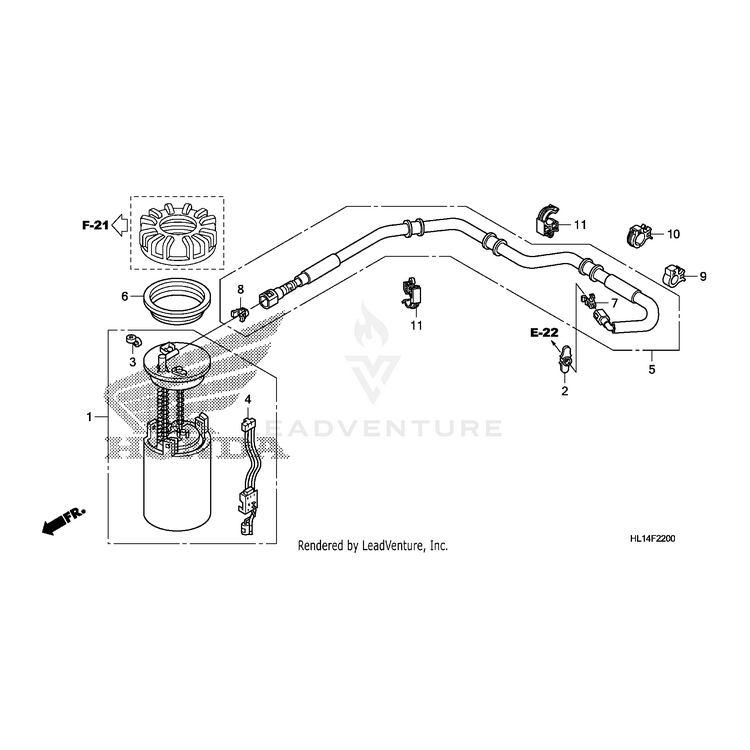Honda - Meter - 16720-HL1-A00