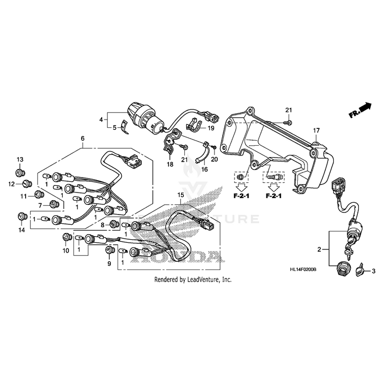 Honda - Switch Assembly, Lighting Dimmer - 35230-HL1-A01