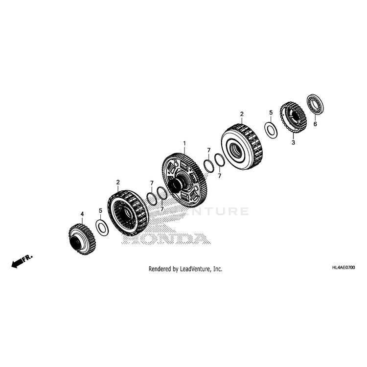 Honda - Guide, First Clutch Gear (30T) - 23405-HL4-000
